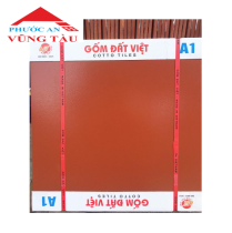 Gốm Đất Việt 40x40 đỏ Tráng Men 