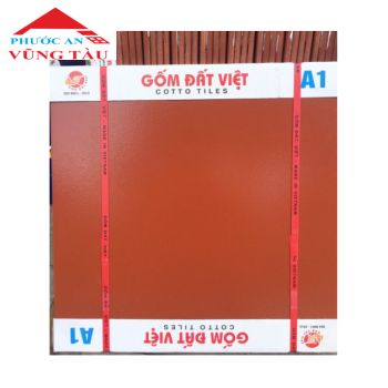 Gốm Đất Việt 40x40 đỏ Tráng Men 